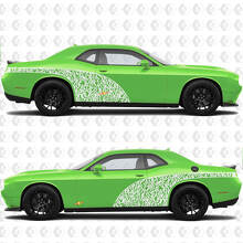 Graffity-stijl boogramen achterspatborden vinylstickers voor Dodge Challenger 3