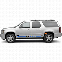 Ruitenbord Racing Deur & Zijkant Vinyl Strepen voor Chevrolet Suburban GMT900 2007-2014_3