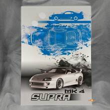 Aangepast Supra Glanzend Acryl Garagemuurkunstpaneel voor Toyota Supra Fans_2