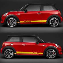 JCW ZijdDeurs Strepen Grafische Decal Sticker voor Mini Cooper F56 2