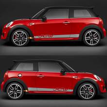 JCW ZijdDeurs Strepen Grafische Decal Sticker voor Mini Cooper F56 3