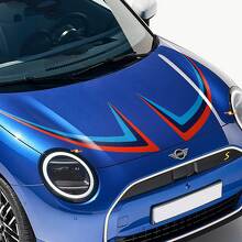 M kleuren Zijdeuren Motorkap en Bumper Strepen Graphics Decal Sticker voor Mini Cooper 2