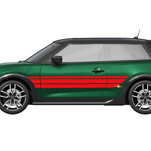 Racing Strepen Grafische Zij Vinyl Decal Sticker voor Mini Cooper S