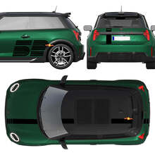 52 Victory Edition Volledige Kit Strepen Vinyl Decal voor Mini Cooper S_2