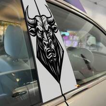 Boze Stier Hoofd B-Stijl Deuren Vinyl Sticker Decal 2