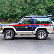 Kleurblokken Strepen Safari Zijdeuren en Spatborden Vinyl Decal Sticker Voor Nissan Patrol 2