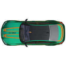 M Performance motorkap- en kofferklepstrepen vinylsticker 2 voor BMW M3 G80 3