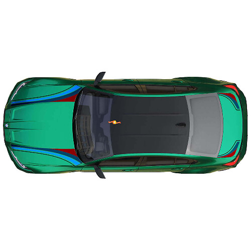 M Performance motorkap kofferdecoratiestrips vinylsticker 3 voor BMW M3 G80 1
