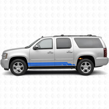 Gelaagde Lightning Deur- & Ruitensticker Vinyl Strepen voor Chevrolet Suburban GMT900 2007-2014_5