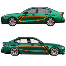 M Performance G80 Racing Graphic Striping Deur Vinyl Sticker voor BMW M3 G80 3