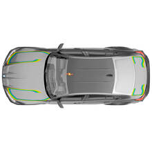 M Performance Motorkap Kofferbak Graphic Strepen Vinyl Decal voor BMW M3 G80 2