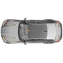 M Performance Motorkap Kofferbak Graphic Strepen Vinyl Decal voor BMW M3 G80 3