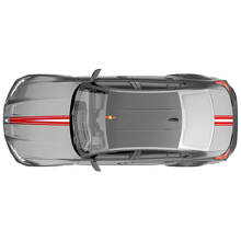M Performance motorkap kofferbak grafische streep vinyl sticker voor BMW M3 G80 3