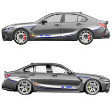 M Performance zijdeurstrepen spatbord vinylsticker voor BMW M3 G80 2