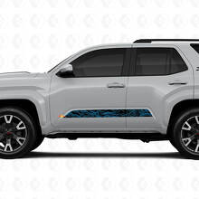 Topografische Kaart Stijl Deursstrepen Vinyl Stickers Decal Voor Toyota 4Runner 6e Generatie 3