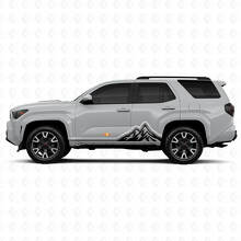Mountains Vintage Stijl Strepen Grafische Rocker Panel Deur Zij Vinyl Stickers Decal Voor Toyota 4Runner 6de Gen 5