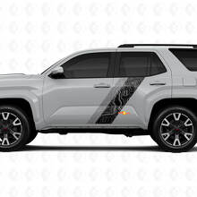 Topografische Kaartstijl Deurzijstrepen Vinyl Stickers Decal Voor Toyota 4Runner 6e Gen 3