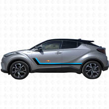 Tweevoudige Strepen Deur Zij Vinyl Stickers Decal Voor Toyota C-HR 2014 2