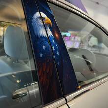 Bald Eagle USA Stijl Pilaar Deuren Vinyl Sticker Decal 2