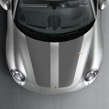 Brede Dubbele Race Strepen Motorkap Vinyl Decal Kit Voor Porsche 911 996 997 Carrera 2