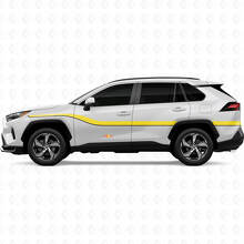Twin Heritage Gladde Strepen Zij Vinylstickers Decal Voor Toyota RAV4 2025 2