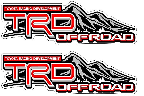 TRD Off Road Mountain Style Vinyl Stickers voor Toyota Tacoma Tundra