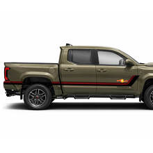 Heritage Stijl Dubbele Strepen Zijkant Vinyl Stickers Decal Voor Tacoma 2023+ 2