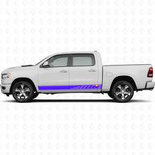 Geperforeerde Strepen Deurzijde Vinyl Sticker Decal Grafiek voor Dodge Ram 1500 2019-2024 3