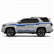 Techno Style Gebogen Lijnen Zij Vinyl Stickers Decal Voor Toyota 4Runner 2