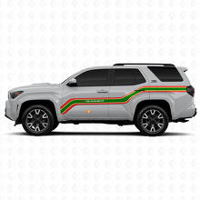 Techno Style Opwaartse Lijnen Zijkant Vinyl Stickers Decal Voor Toyota 4Runner 3