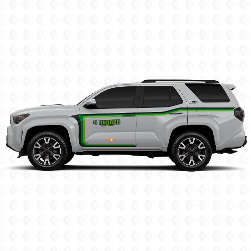 Gebogen Lijnen Deurzijde Vinyl Stickers Decal Voor Toyota 4Runner