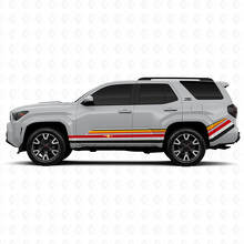 Techno Style Gebogen Lijnen Zijkant Achter Spatbord Vinyl Stickers Decal Voor Toyota 4Runner 3
