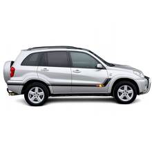 Twin Stripes Deurzijvinylstickers Decal Voor Toyota RAV4 2000-2005 3