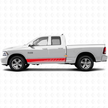 Geperforeerde Strepen Deurzijde Vinyl Sticker Decal Graphic voor Dodge Ram 1500 2011-2018 2