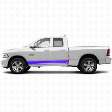 Geperforeerde Strepen Deurzijde Vinyl Sticker Decal Graphic voor Dodge Ram 1500 2011-2018 3