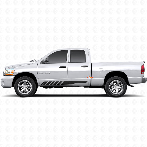 Ruitjes Strip Rocker Panel Deurzijde Vinyl Sticker Decal Grafiek voor Dodge Ram 1500 2002-2008