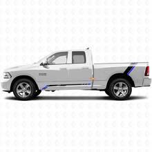 Geruite Strepen Rocker Panel Achterzijde Vinyl Sticker Decal Graphic voor Dodge Ram 1500 2011-2018 3