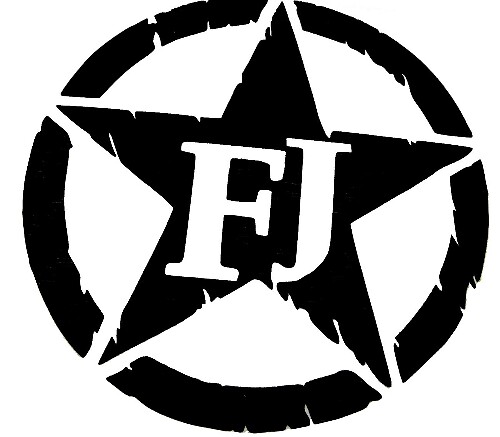 Toyota FJ Cruiser FJ Military Star Vinyl Decal Set