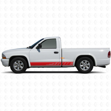 Gaatjes Strepen Deurzijde Vinyl Sticker Decal Graphic voor Dodge Dakota 1997-2004 3