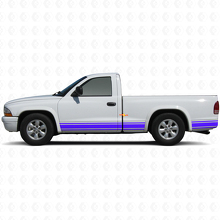 Straight Lines Rocker Panel Zij vinylsticker Decal voor Dodge Dakota 1997-2004 2