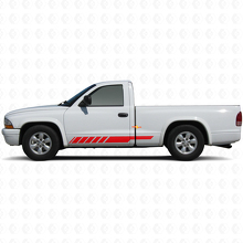Ruitengestreepte Sierlijsten Deur Zijvinyl Sticker Decal voor Dodge Dakota 1997-2004 3