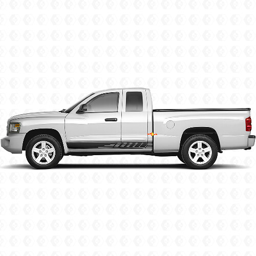 Geperforeerde Strepen Deurzijdesticker Vinyl Decal Graphic voor Dodge Dakota 2005-2011 1