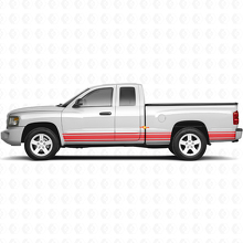 Straight Lines Rocker Panel Zijsticker Vinyl Decal voor Dodge Dakota 2005-2011 3