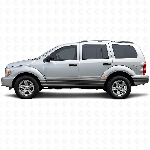 Rechte Lijnen Rocker Panel Zijvinylsticker Decal voor Dodge Durango 2004-2009 1