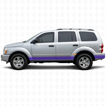 Rechte Lijnen Rocker Panel Zijvinylsticker Decal voor Dodge Durango 2004-2009 2