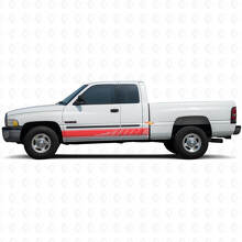 Geperforeerde Strepen Rokerpaneel Vinyl Sticker Decal Graphic voor Dodge Ram 1500 1994-2001 3