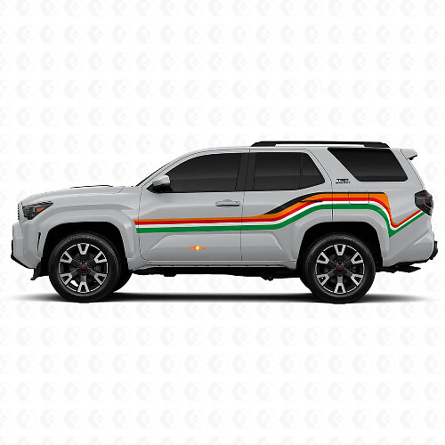 Scheve Lijnen Zij Vinyl Stickers Decal Voor Toyota 4Runner 1