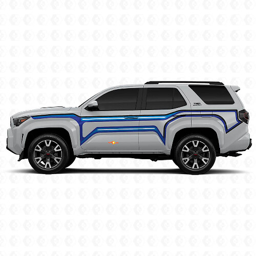Scheve lijnen volledige zijvinylstickers decal voor Toyota 4Runner 1