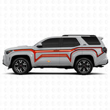 Scheve lijnen volledige zijvinylstickers decal voor Toyota 4Runner 2
