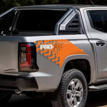 Bandenprofiel Grafiek Achterzijscherm Vinyl Sticker Decal voor Nissan Navara PRO 4X 3